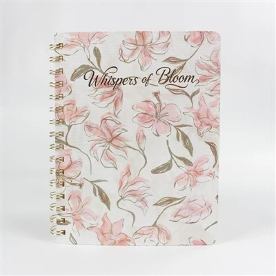YPS Pink Floral Gold Twins-Leabhar Nótaí Wire